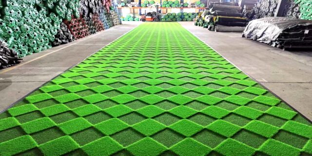 Custom designed artificial grass